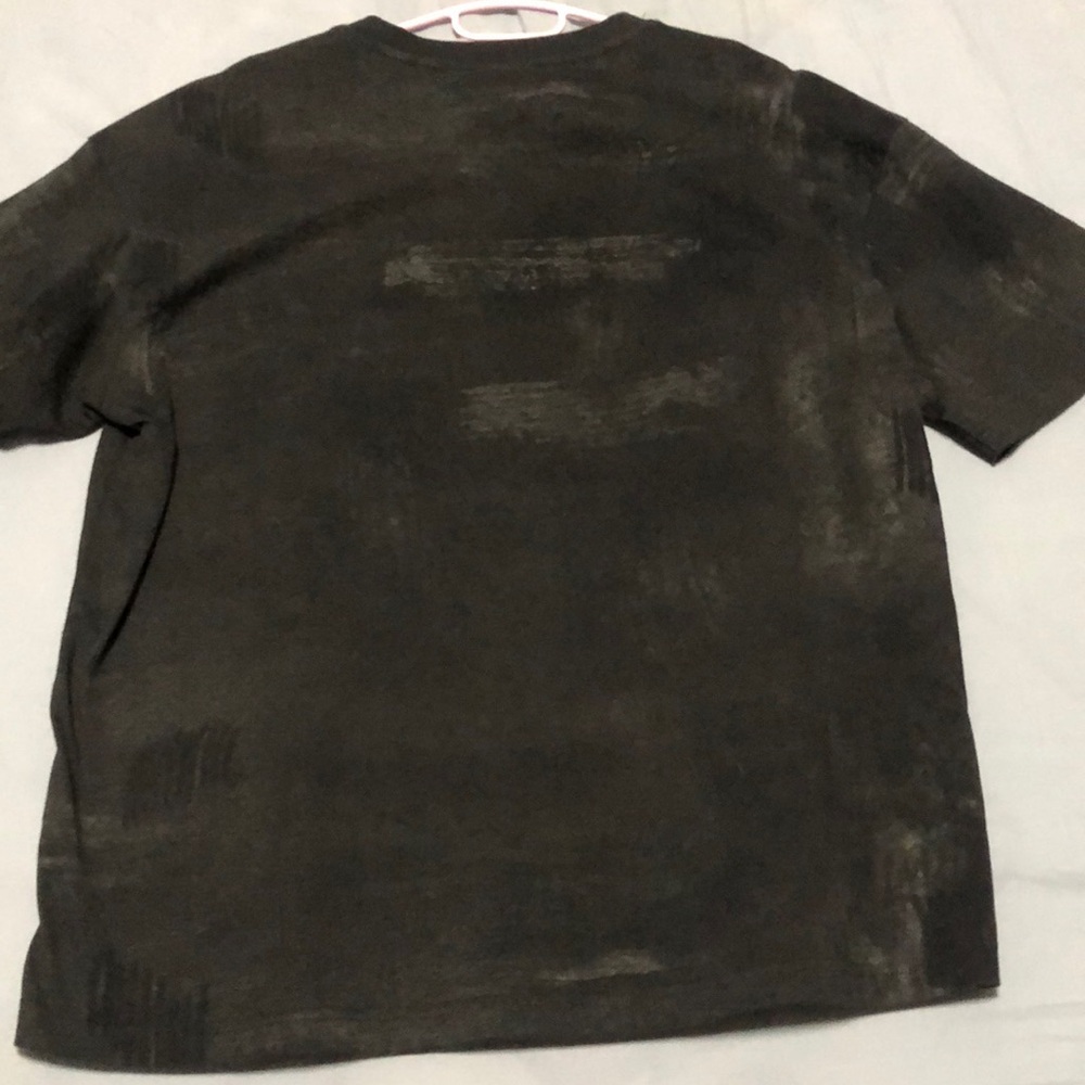 Men's black loose T-shirt